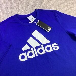 Adidas‎ Essentials Mens Big Logo T-Shirt Royal Blue Size Large NWT